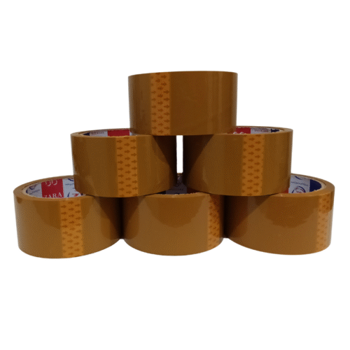 Brown BOPP Packing Tape 48mm x 50 Yards x 48 Micron – Heavy-Duty Carton Sealing Tape (Pack of 6)