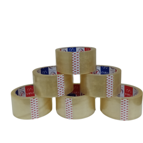 BOPP Clear Packing Tape 48mm x 50 Yards x 48 Micron – Strong Adhesive Box Sealing Tape (Pack of 6)